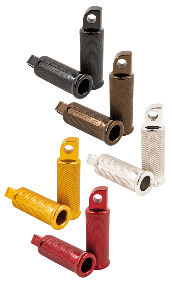 P16 Shorty Pegs, Polished Foot Pegs P16 Powerplant Motorcycle Co. Default Title