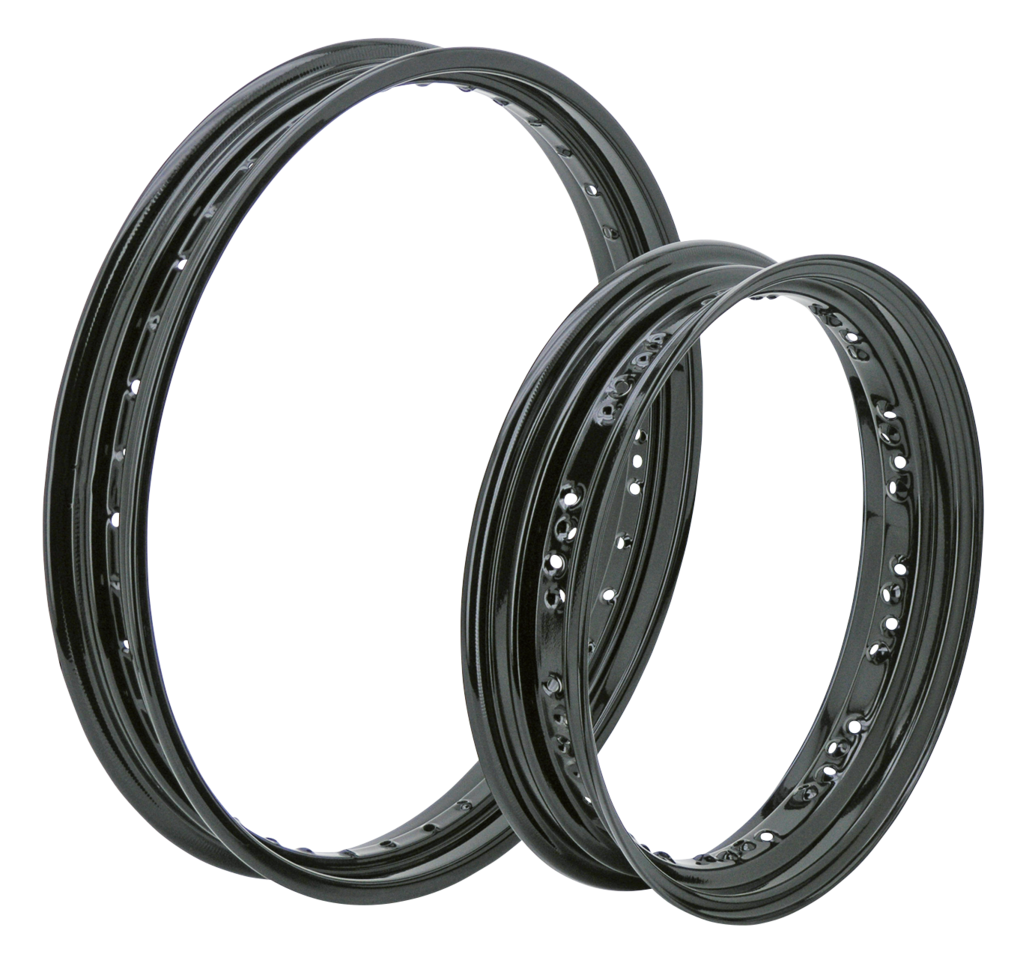 Rim Black Powdercoated 1.85x21 40 H Wheel Rims Zodiac Default Title