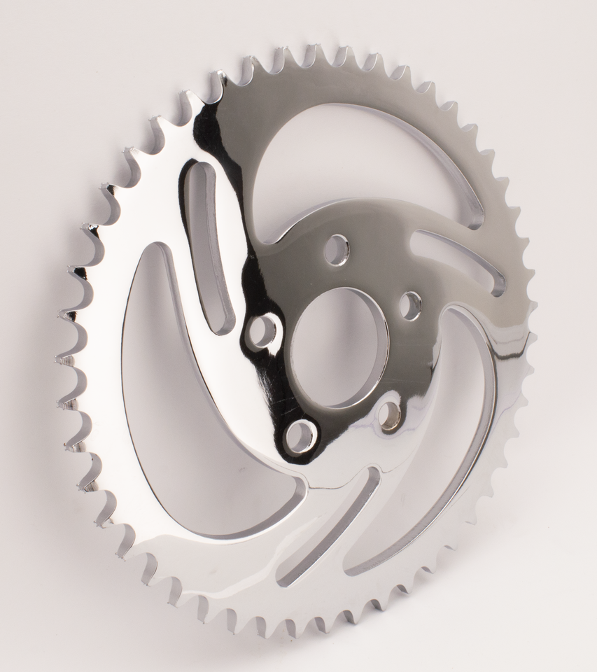 Gzp Chrome Swirled Sprocket 48 T Xl82 85 Sprocket & Pulley Zodiac Default Title