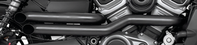Mid Staggered Bl/Bl Decl Rh975 21 Up 2-2 Full Exhaust System Freedom Performance Exhaust