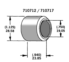 Axle Spacer Chrome Plated #43617 95