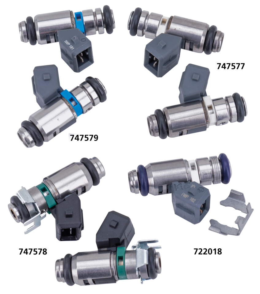Fuel Injectors, Blue Band, 27706 07 A Fuel Injector Cycle Pro Llc