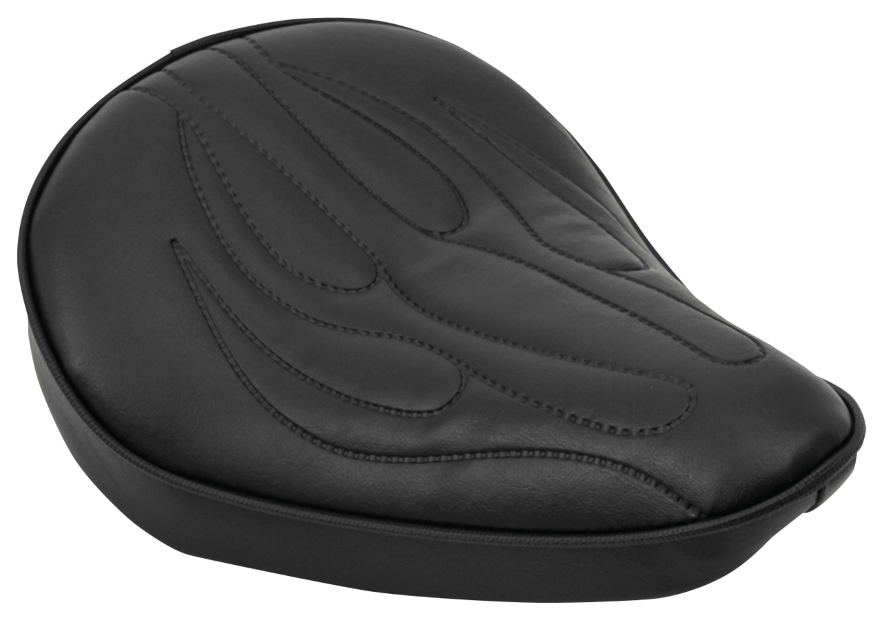 Flame Solo Seat Black Vinyl Solo Seat V Twin Mfg Default Title