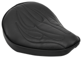 Flame Solo Seat Black Vinyl Solo Seat V Twin Mfg Default Title