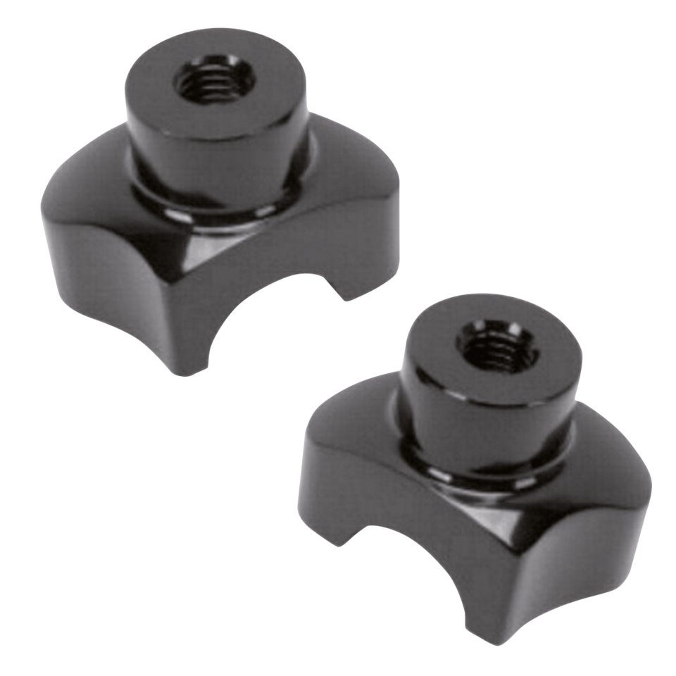 Gzp Blk Shorty Risers 1.7" Straight Riser Zodiac Default Title