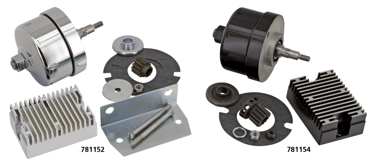 Alternator Conversion Kit Bt41 69 Chrome Generator Parts V Twin Mfg