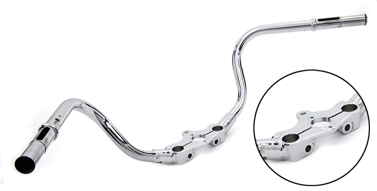 Speedster Inline Handlebar Chrome 36 45 Handlebar V Twin Mfg Default Title