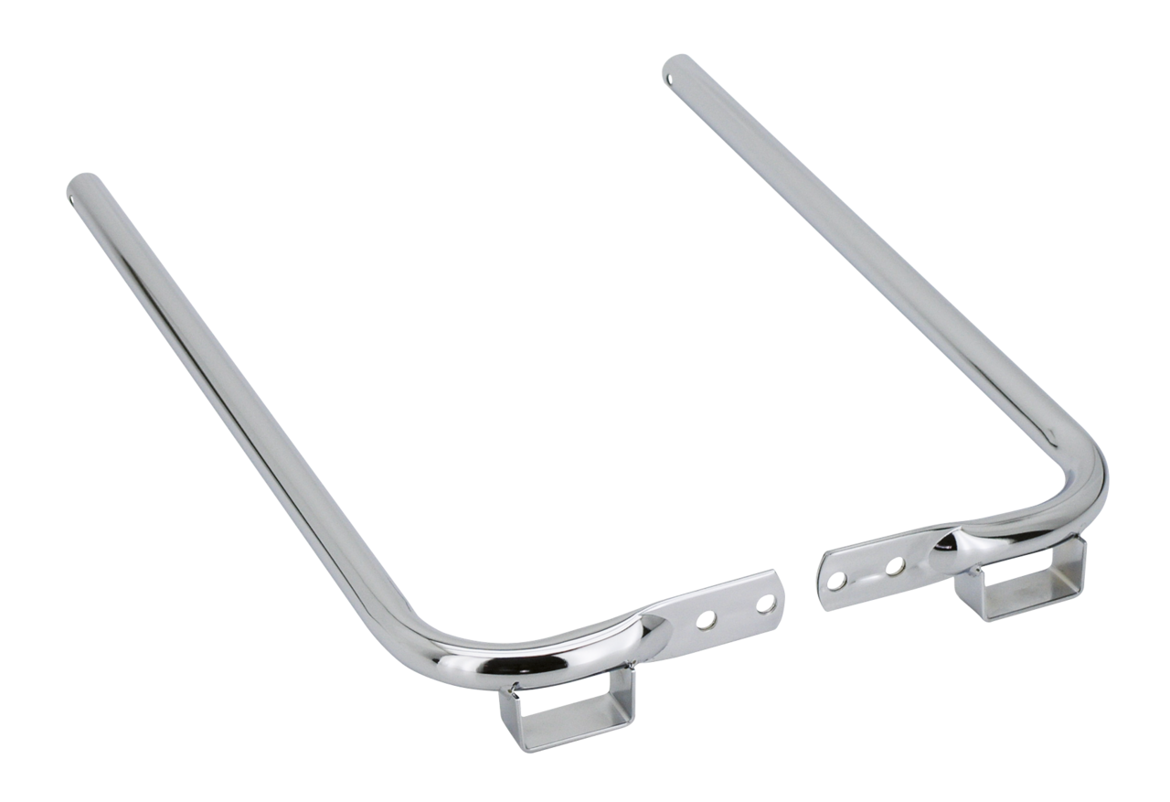 Gzp Chrome Saddlebag Support Kit Flh/T85 Saddlebag Guards & Supports Zodiac Default Title