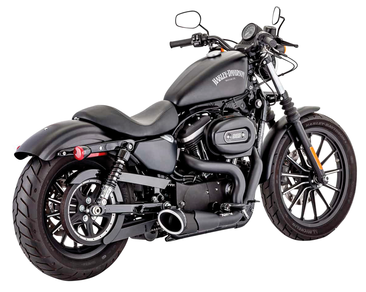 Xl04 Up Combat 2 1 Shorty Bk/Bk (4.5") 2-1 Full Exhaust System Freedom Performance Exhaust Default Title