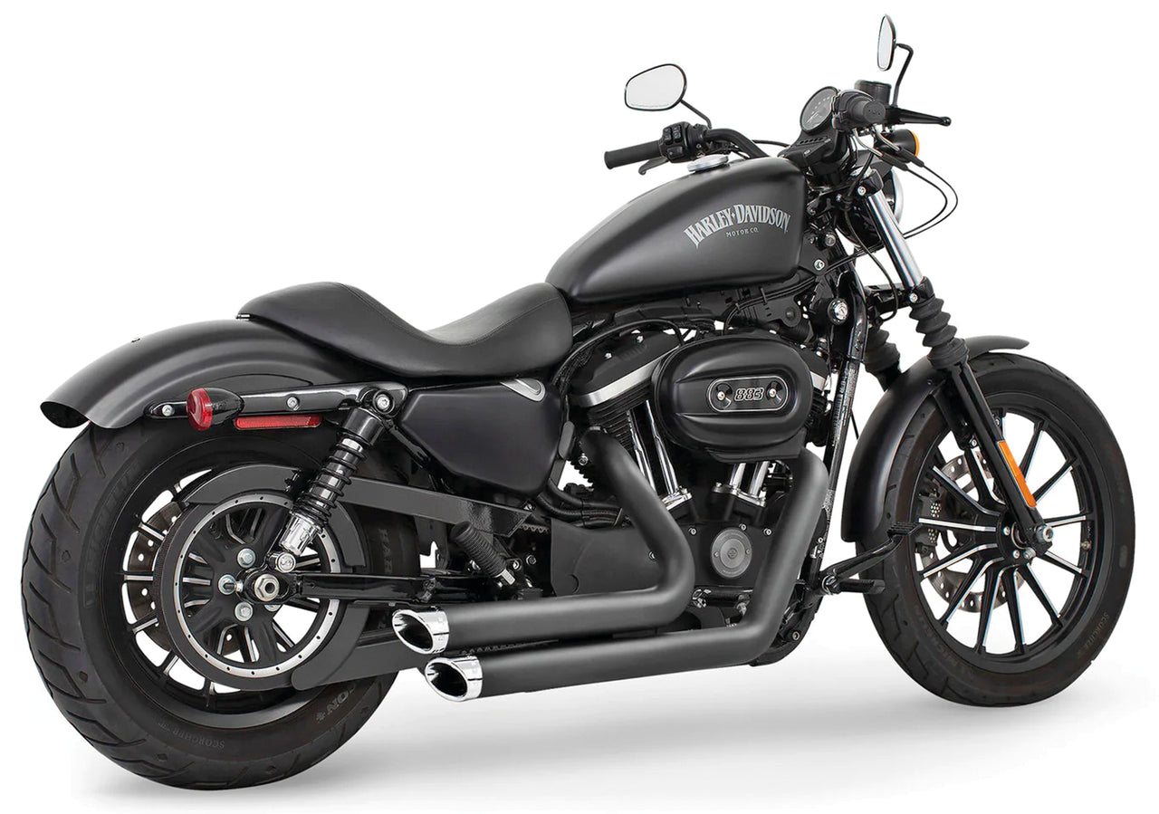 E2 Xl04 06 Indep Staggered Blk/Chr 2-2 Full Exhaust System Thorcat Exhaust Default Title