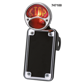 Nsc 28 Taillight W/Vertical Lic.Mount Custom Taillights No School Choppers
