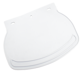 Rubber Mud Flap Plain White Fender Accessories V Twin Mfg Default Title