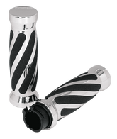Gzp Swirl Style Grips Chrome Dual Cable Grip Zodiac Default Title