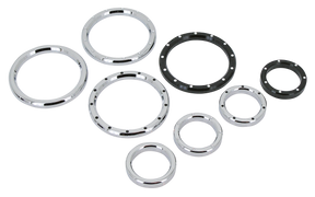 Gzp Chr Smooth Billet Instr Bezel 2" Dash Insert & Gauge Bezel Zodiac