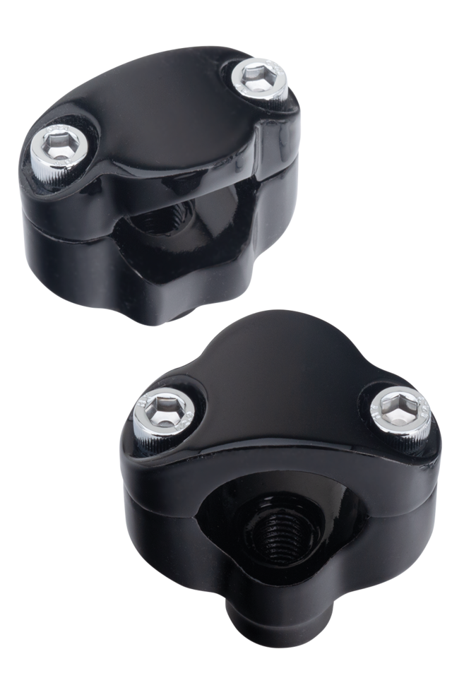 Black 1.5" High Risers For 1.25" Bars Riser V Twin Mfg Default Title