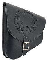 Texas Leather Star Swingarm Bag Black Leather Luggage Texas Leather Default Title