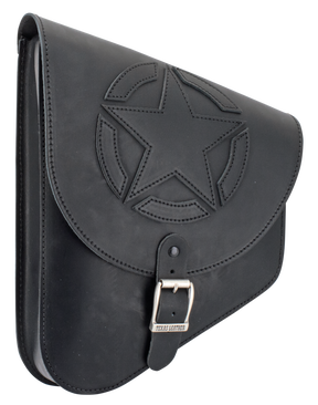 Texas Leather Star Swingarm Bag Black Leather Luggage Texas Leather Default Title