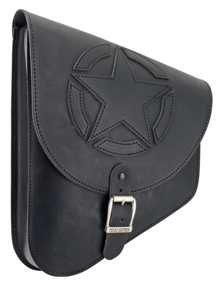 Texas Leather Star Swingarm Bag Black Leather Luggage Texas Leather Default Title