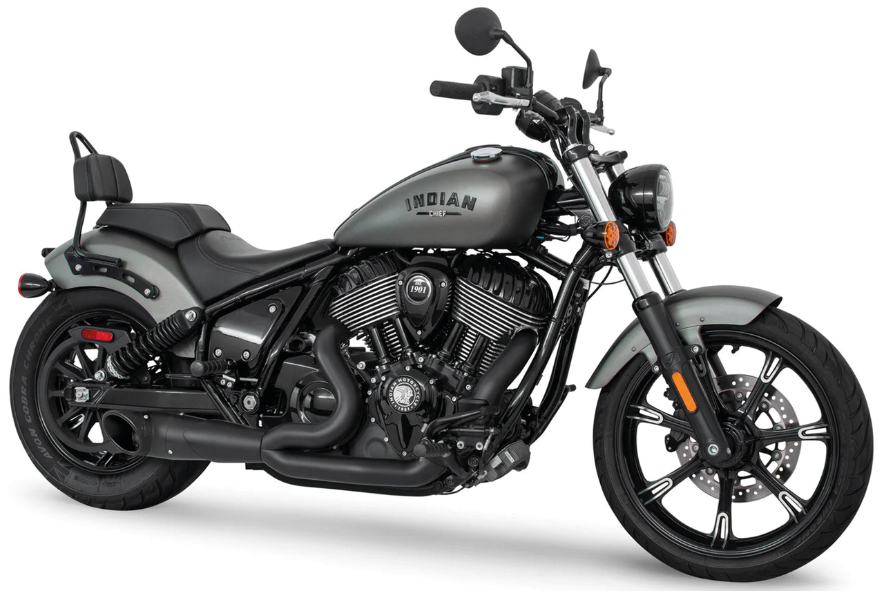 2 1 Trn Out Bk W/ Bk Slsh Chief22 Up 2-1 Full Exhaust System Freedom Performance Exhaust Default Title