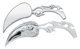 Gzp Meteor Mirrors W/Skull & Flame Stem Mirror & Component Zodiac Default Title