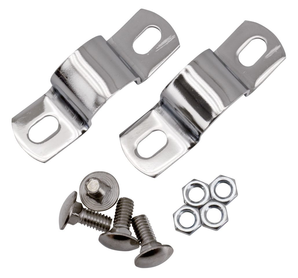 U Clamps Oil Tank Mount Chrome Bt36 57 Oil Tank Mount Kit & Bracket V Twin Mfg Default Title