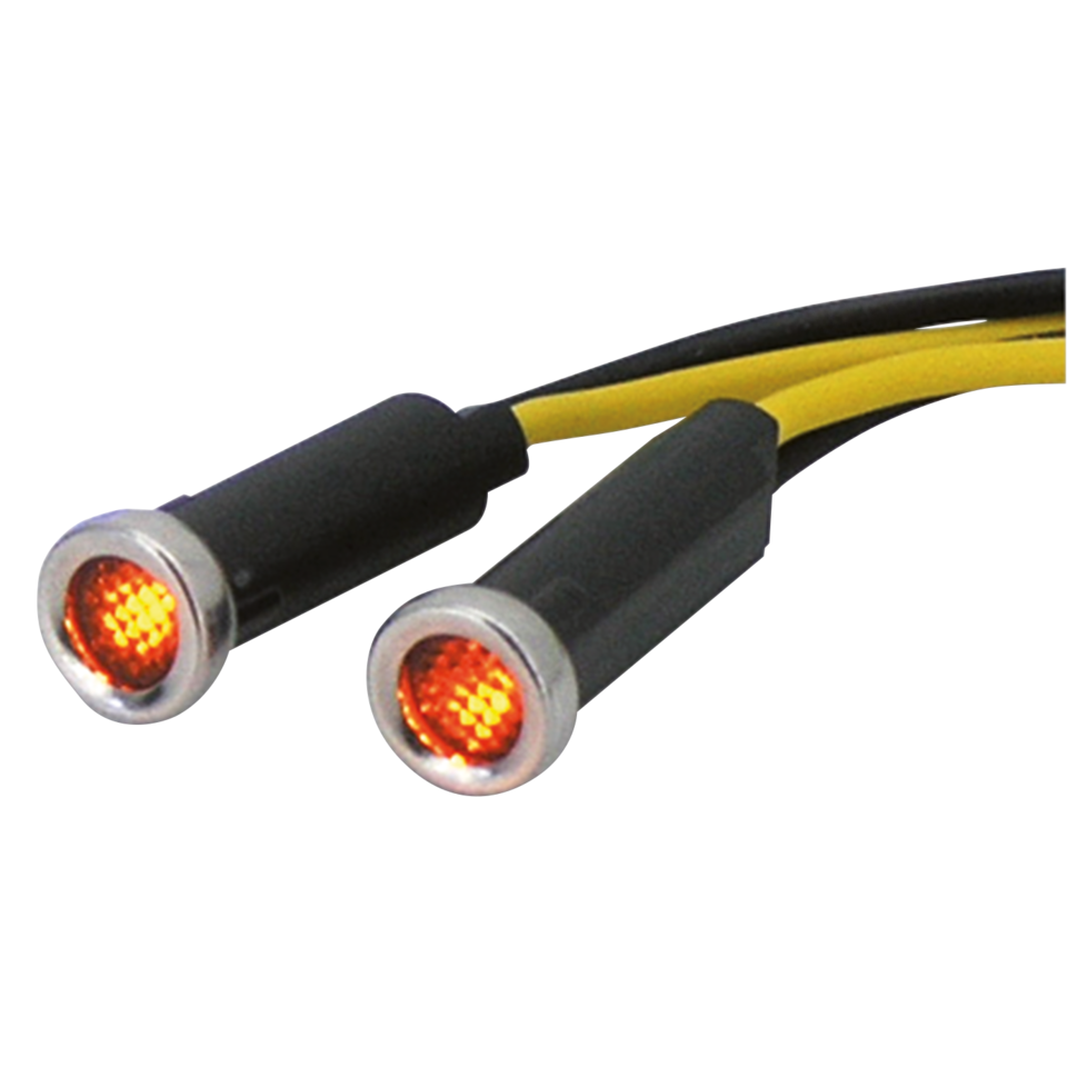 Gzp Led Indicator Light Amber Lens Stain Indicator Light Zodiac Default Title