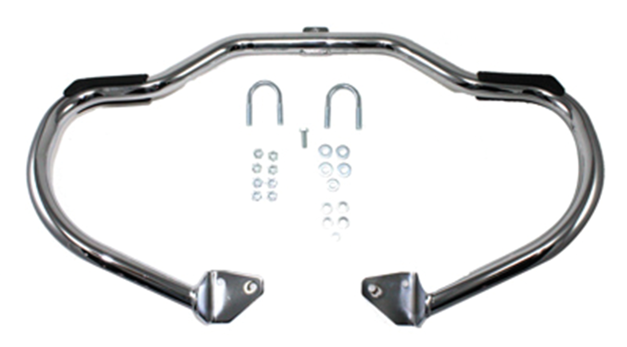 Chr Engine Guard/W Footrest Fxd06 17 Crash/Highway Bars V Twin Mfg Default Title