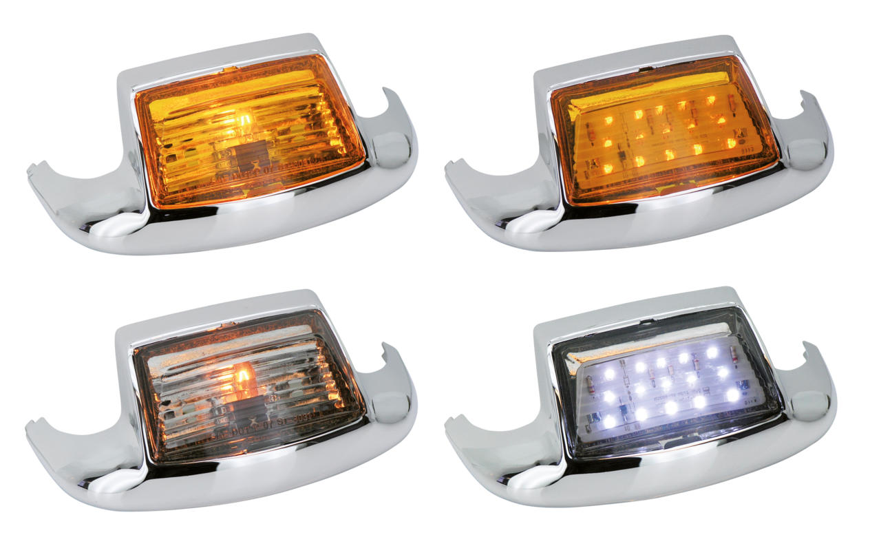 Gzp Chrome Abs Fender Tip Front Amber Le Fender Lights & Ornaments Zodiac