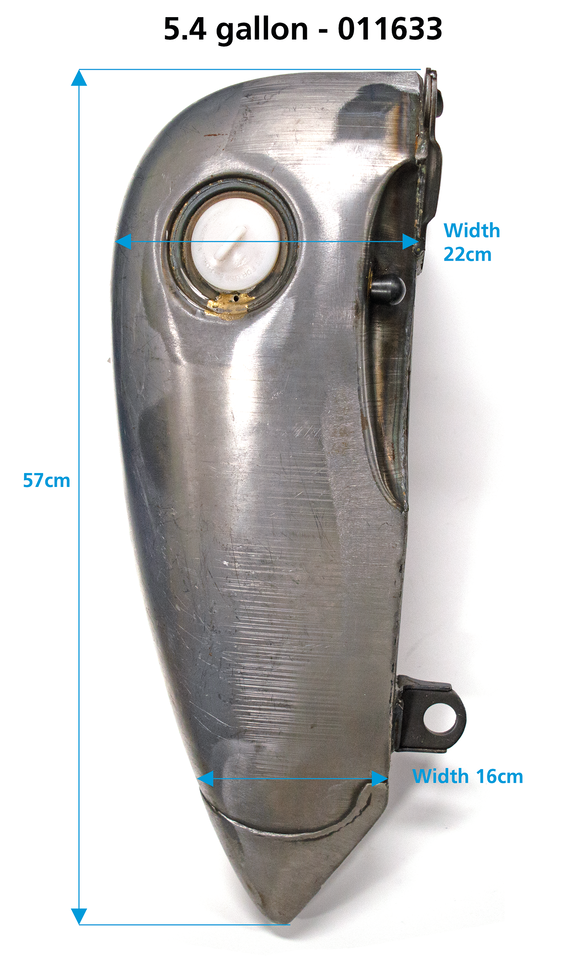 Gzp Soft Flat Side +4" Gastank Flsh 5.4 Fat Bob Gas Tank Zodiac Default Title
