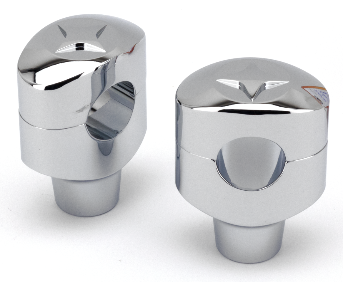 Gzp Fusion Oval Risers 2" Lonestar Chrom Riser Zodiac Default Title