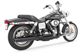 Union 2 Into 1 Black Fxd91 05 2-1 Full Exhaust System Freedom Performance Exhaust Default Title