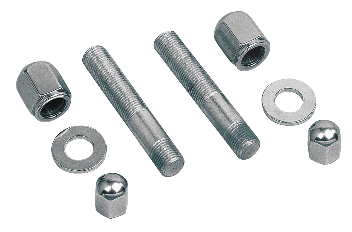 Shock Stud Kit + Chrome Nugget Nuts Bt. Hardware & Fastener Bender Cycle Default Title
