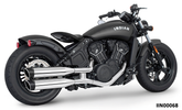 Freedom Liberty Mufflrs Chr/Blk Isc15 24 Slip-On & Muffler Freedom Performance Exhaust Default Title