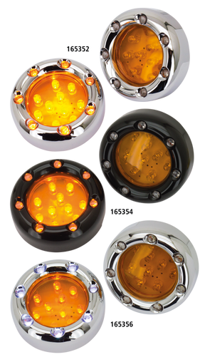 Gzp Chr Duo Led Amber Lens Deuce Light Turn Signal Zodiac