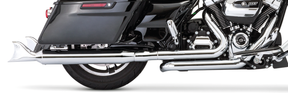 4" Sharktails S O's All Blk Flh/T17 Up Slip-On & Muffler Freedom Performance Exhaust