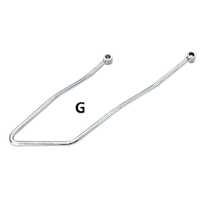 Gzp Chrome Saddlebag Supports Flst84 06 Saddlebag Guards & Supports Zodiac