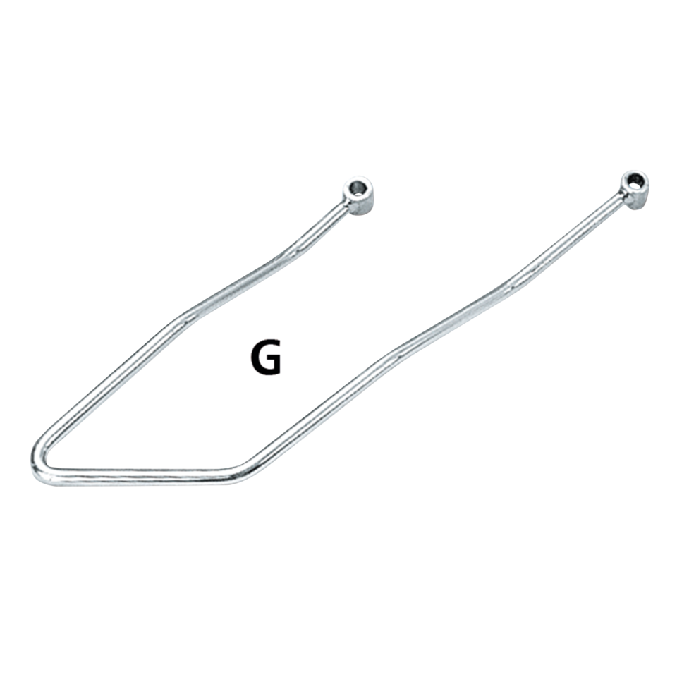 Gzp Chrome Saddlebag Supports Flst84 06 Saddlebag Guards & Supports Zodiac