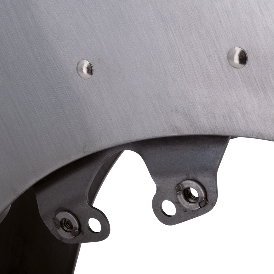 Front Fender Raw Flh/T14 Up Front Fender V Twin Mfg