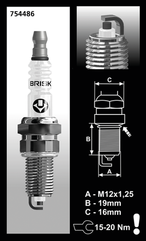 Each Brisk B12 S Spark Plug Spark Plug Brisk