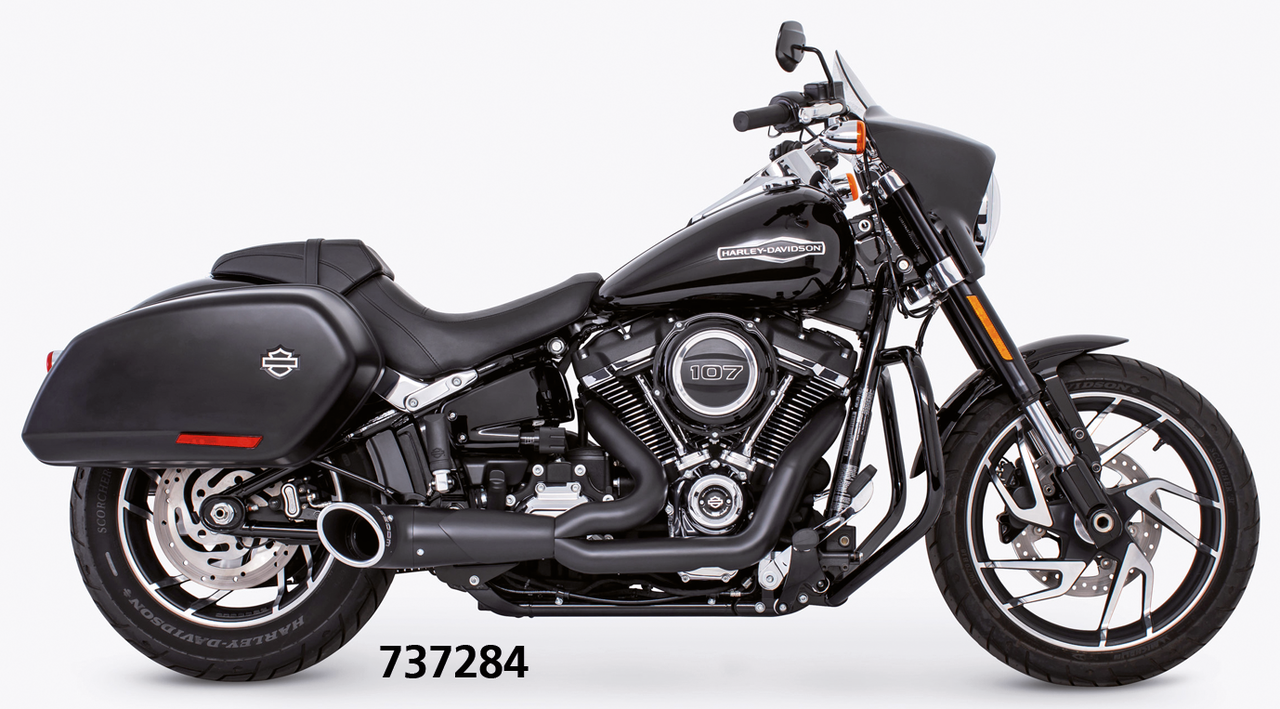 2 1 Turnout St18 Up Blk/Blk 2-1 Full Exhaust System Freedom Performance Exhaust Default Title