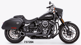 2 1 Turnout St18 Up Blk/Blk 2-1 Full Exhaust System Freedom Performance Exhaust Default Title