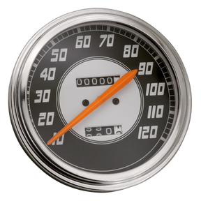 Replica Speedo Black Face 2:1 Ratio Orng Speedometer V Twin Mfg