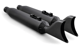 4" Sharktails S O's All Blk Flh/T17 Up Slip-On & Muffler Freedom Performance Exhaust Default Title