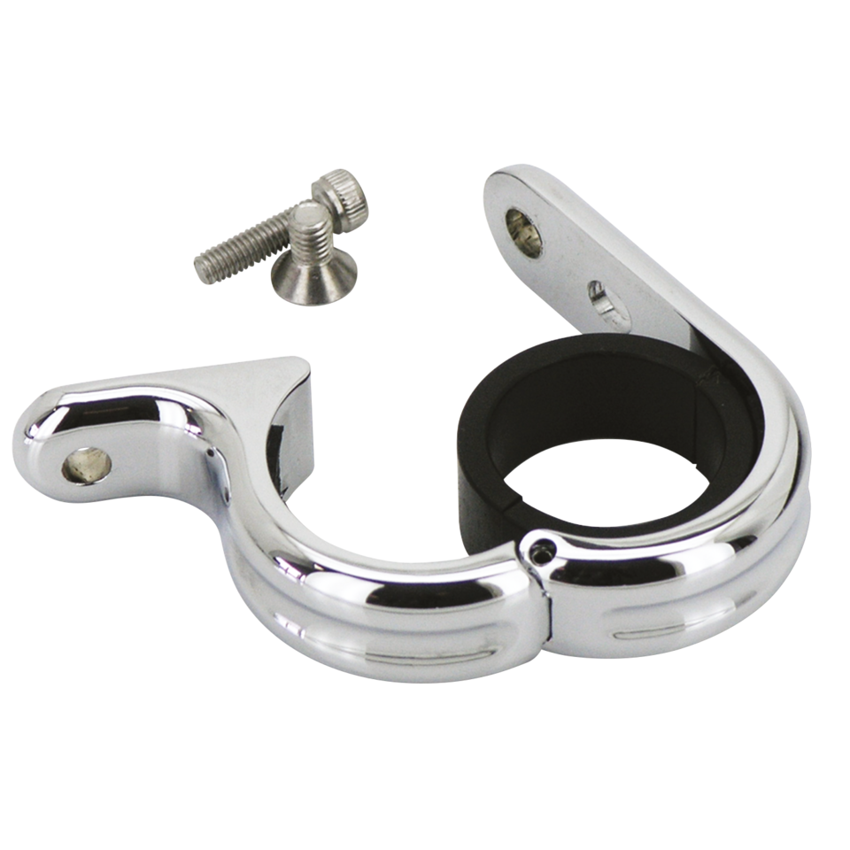 Gzp Chr Uni Clamp Fits 1"+1.25" H/Bar Handlebar Controls Zodiac Default Title
