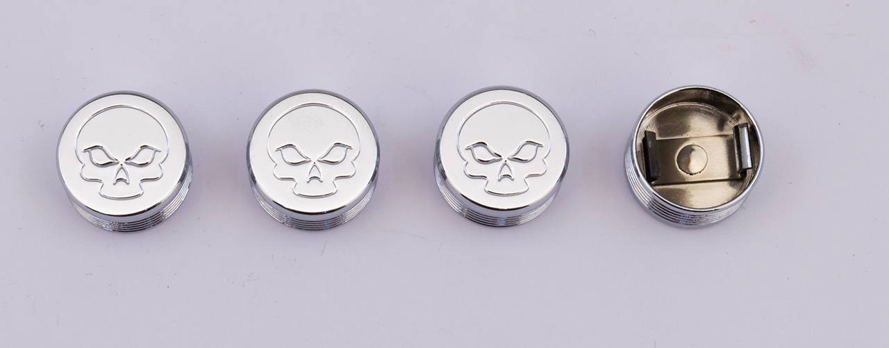 Hex Bolt Cap 1/4" Skull Design Hardware & Fastener Midwest Acorn Nut Company Default Title