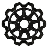 Fr Bow Tie 11.8"X5mm Bl/Bl 9 Spoke Disc Brake Rotors Lyndall Brakes Default Title
