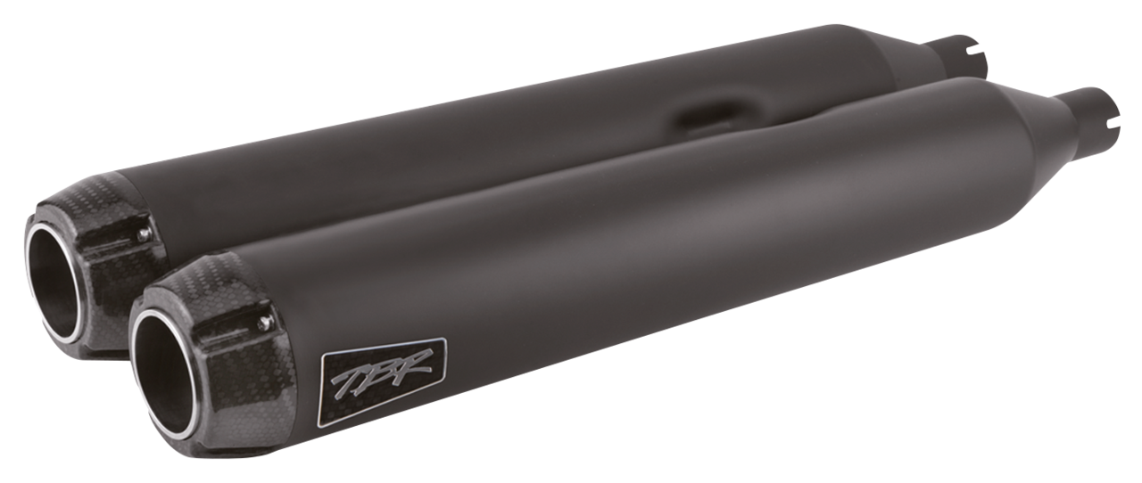 2 Bros Fls/Flstn14 16 Blk Dual S/O Delux Slip-On & Muffler Two Brothers Racing