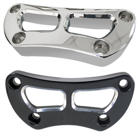 Top Riser Clamp Cut Out 1" Chr Hd73 Up Handlebar Risers V Twin Mfg