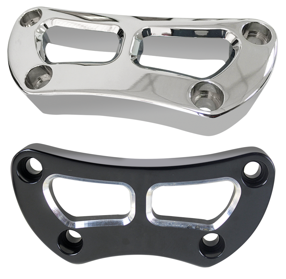 Top Riser Clamp Cut Out 1" Chr Hd73 Up Handlebar Risers V Twin Mfg