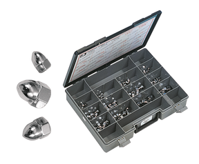 Assortment Tray Chrome Acorn Nuts Unf/C Hardware & Fastener Midwest Acorn Nut Company Default Title